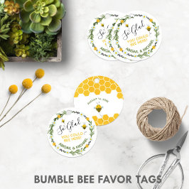 Humla "Så glad att du kunde vara här" 🐝 Gåvor Etiketter