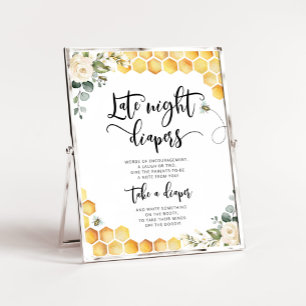 Humla Sent nattdagstidningar Poster babydusch