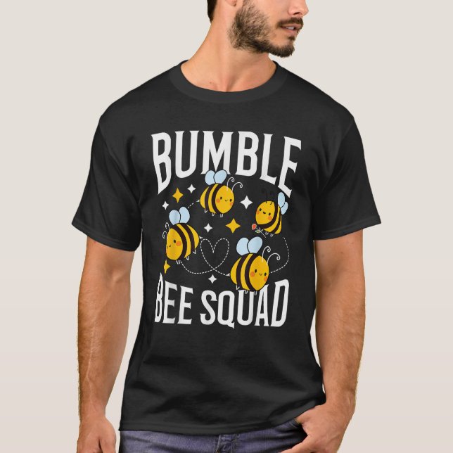 Humla Squad Honung Funny Bebiodlingseper Shirt Api T (Framsida)