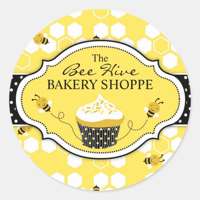 Humla Sticker RBIZ Runt Klistermärke (Framsida)