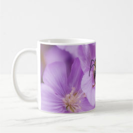 Humla vid Rosa Flowers Mugg