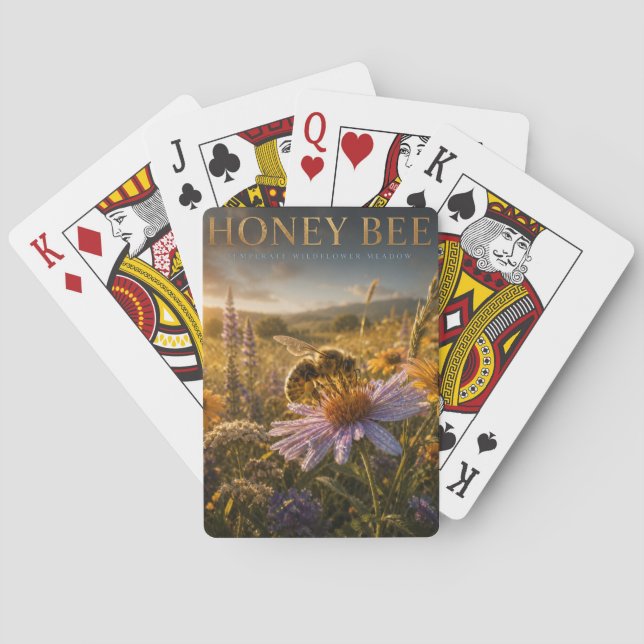 Humla Vildblomsäng DJUR Casinokort (Baksidan)
