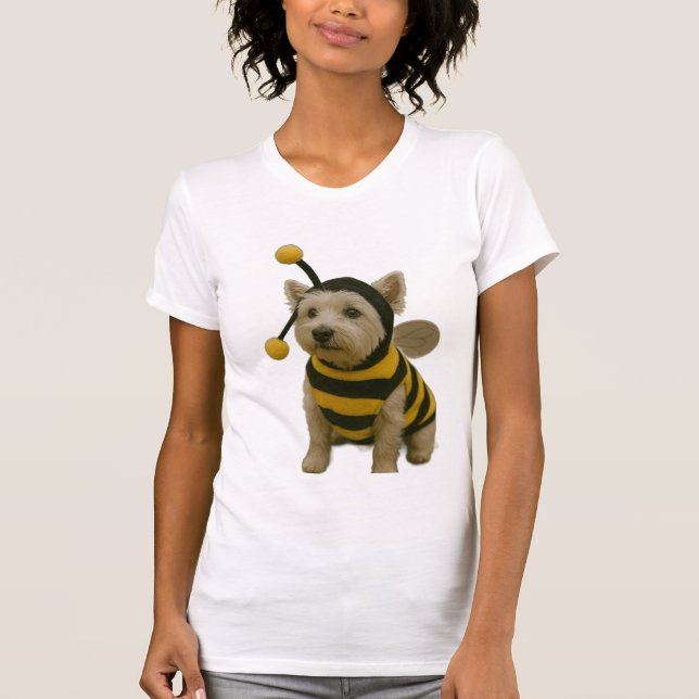 Humla Westie Halloween T Shirt (Framsida)