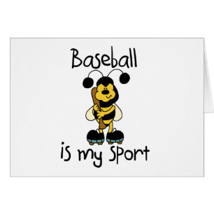 Humlabaseball min sportTshirts och gåvor Hälsningskort