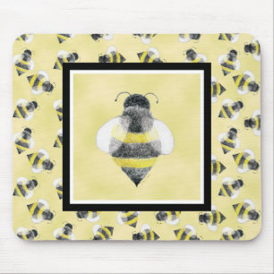 Humlaillustration Mousepad Musmatta