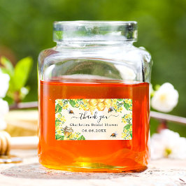 Humlebi Bröllopsduscharrangemang gul blomster tack Fraktsedel