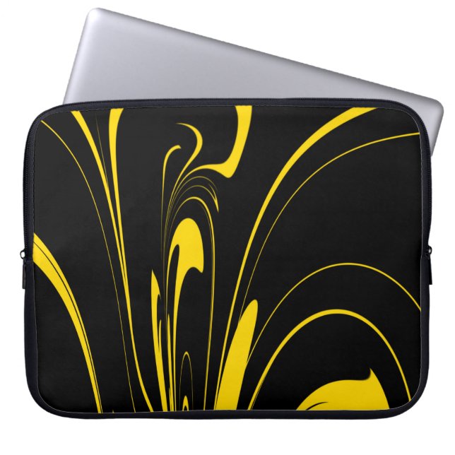 Humlebi-färger Laptop Fodral (Framsidan)