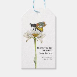 Humlebi Föräldrar att bli Bebis Baby Shower Presen Presentetikett