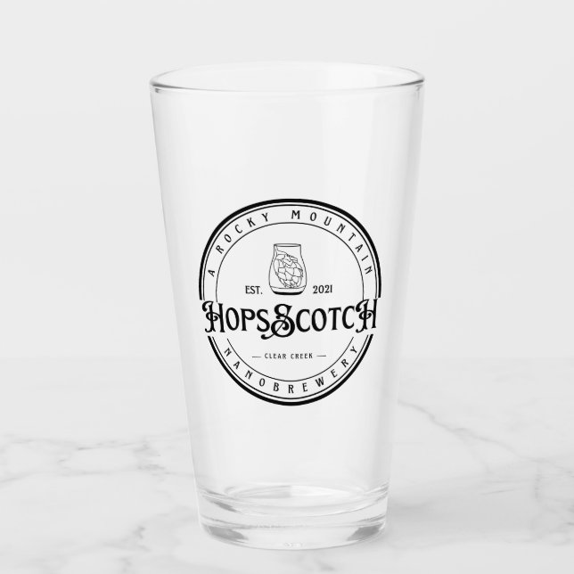 HumleScotch Pint Glass Glaskopp (Framsida)