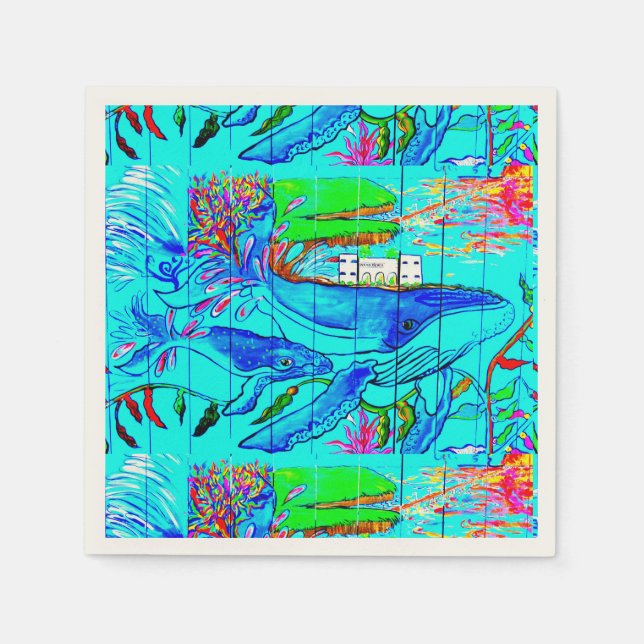 Humljungvalar under vatten pappra blöjor pappersservett (Framsidan)