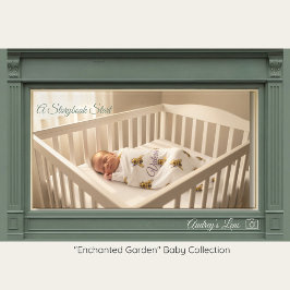 Humlor Babyfilt | Whimsical Nature Nursery  Fleecefilt