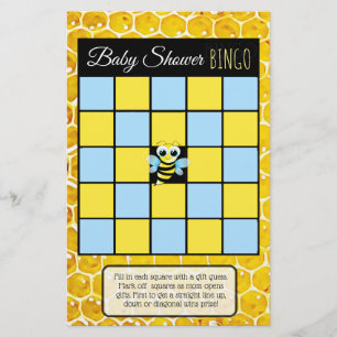 Humlor Biktema baby shower-spel Flygblad