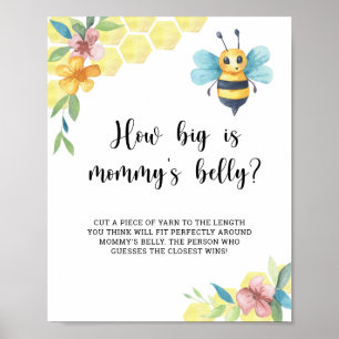Humlor hur stor är mammans mage spel poster