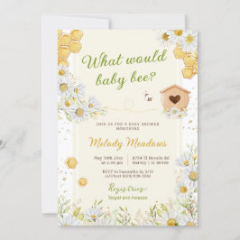Humlor Könsbestämning Bebis Baby Shower Strössel Inbjudningar