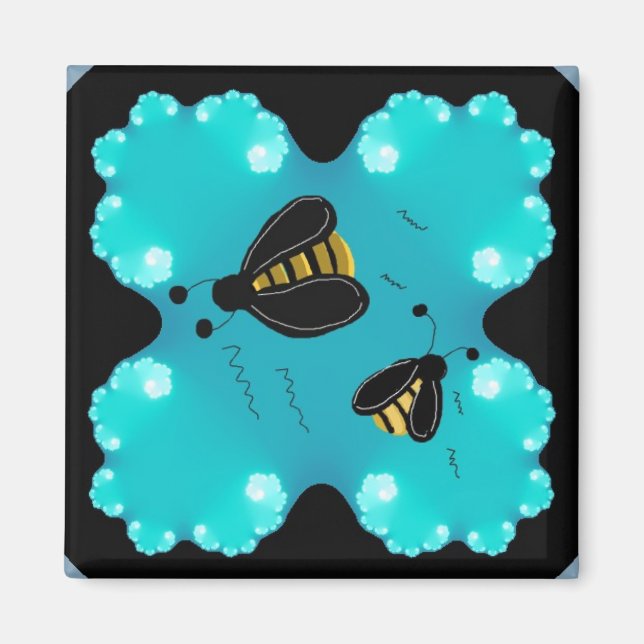 Humlor Konst Design Magnet (Framsidan)