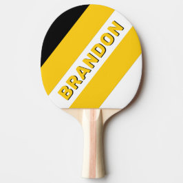 Humlor Nostalgiska Djärva Ränder med Namn Pingisracket