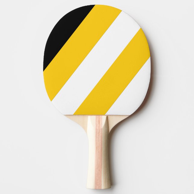 Humlor Nostalgiska Djärva Ränder Pingisracket (Framsidan)