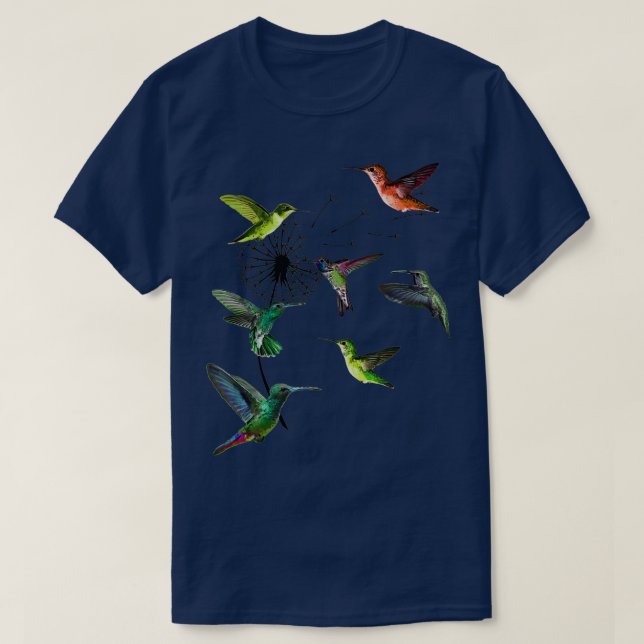 Hummbingbird Dandelion Humminbird Hummingbird Bird T Shirt (Design framsida)
