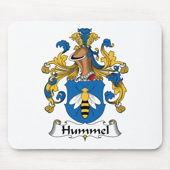 Hummel familjvapensköld musmatta (Framsidan)