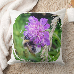 Hummeltraum – Zierkissen mit Naturfoto Kudde