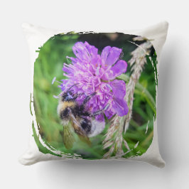Hummeltraum – Zierkissen mit Naturfoto Kudde