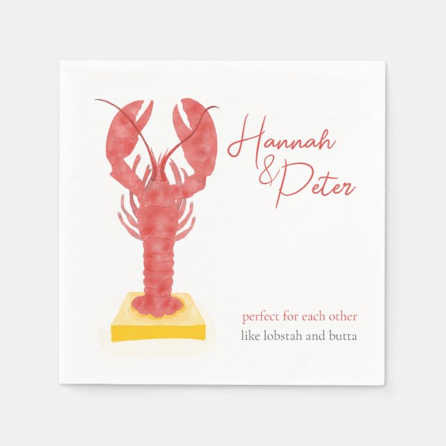Hummer cocktail servetter (Framsidan)