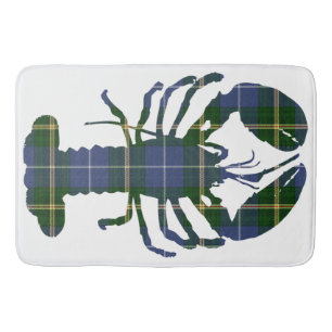 Hummer för BathmatblåttNova Scotia Tartan Badrumsmatta