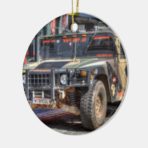 Hummer H1 Julgransprydnad Keramik