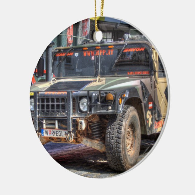 Hummer H1 Julgransprydnad Keramik (Vänster)