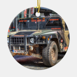 Hummer H1 Julgransprydnad Keramik