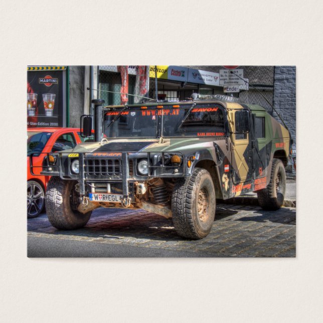 Hummer H1 Visitkort (Framsidan)