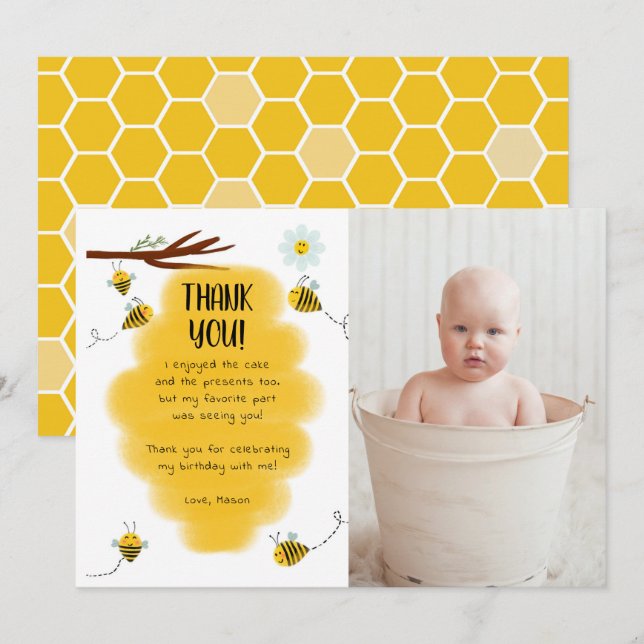 Hummer Hummer Födelsedagsfest Foto Tack Kort (Fram/baksida)