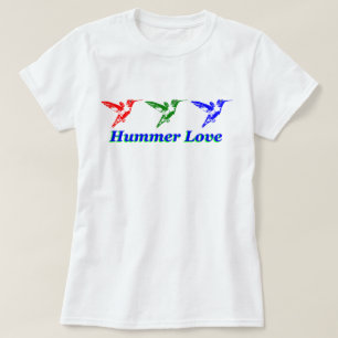 Hummer Kärlek Hummingbird Shirt for Light Färger Tee