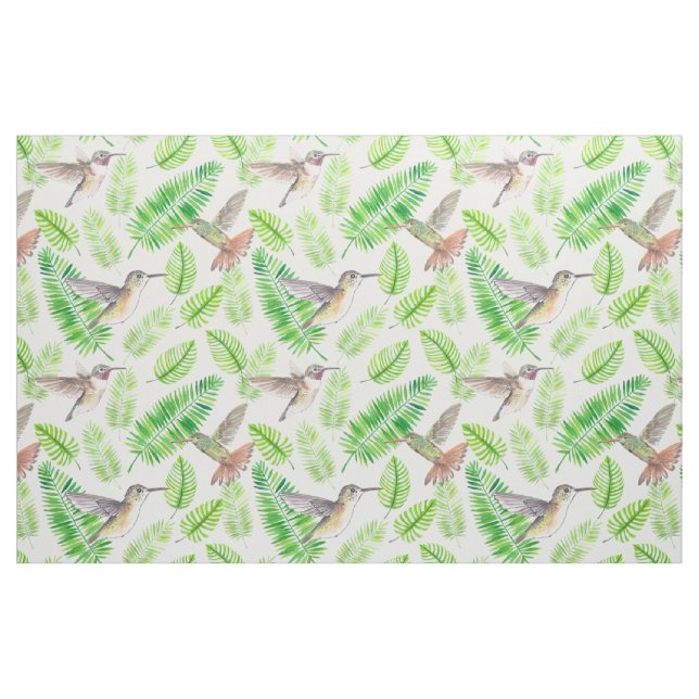 Hummer och tropiska löv tyg (Fat Quarter)
