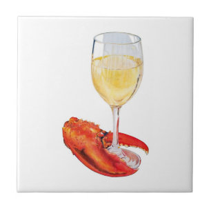 Hummer och vin kakelplatta