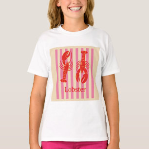 Hummer Pop Djärva Skaldjur på Kandisränder T Shirt