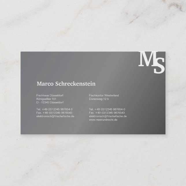 Hummer Visitenkarten Visitkort (Framsida)