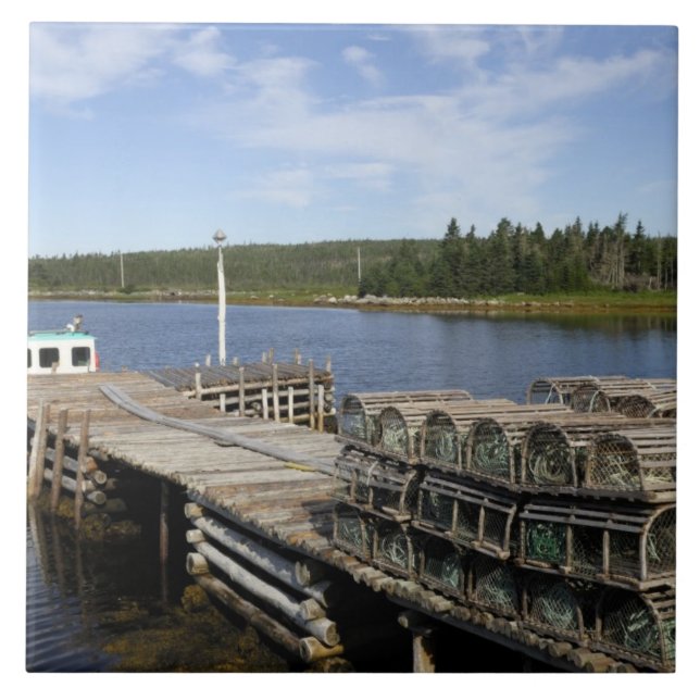 Hummerbåt, Mushaboom, Nova Scotia, Kanada Kakelplatta (Framsidan)