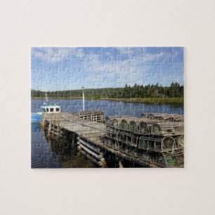 Hummerbåt, Mushaboom, Nova Scotia, Kanada Pussel