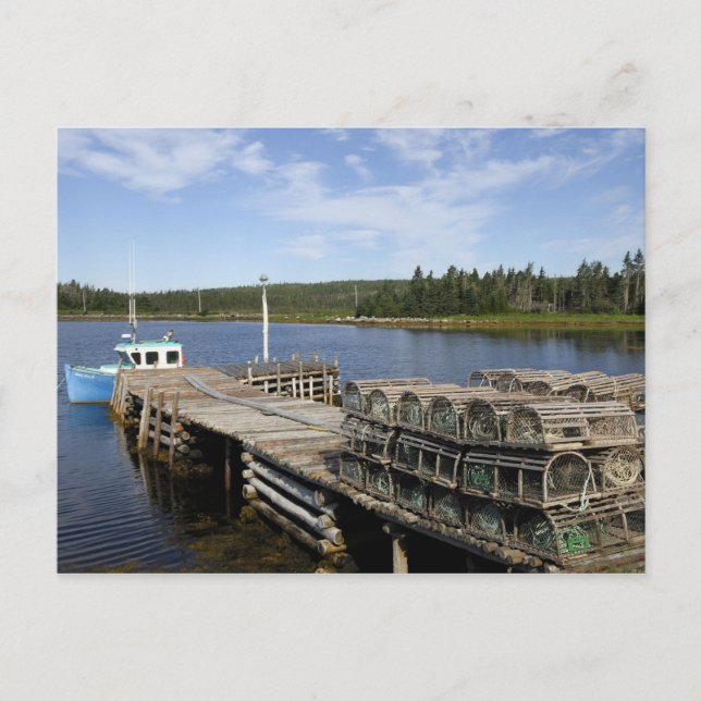 Hummerbåt, Mushaboom, Nova Scotia, Kanada Vykort (Framsida)