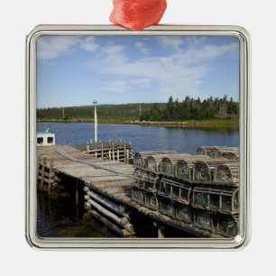 Hummerbåtfartyg, Mushaboom, Nova Scotia, Kanada Julgransprydnad Metall