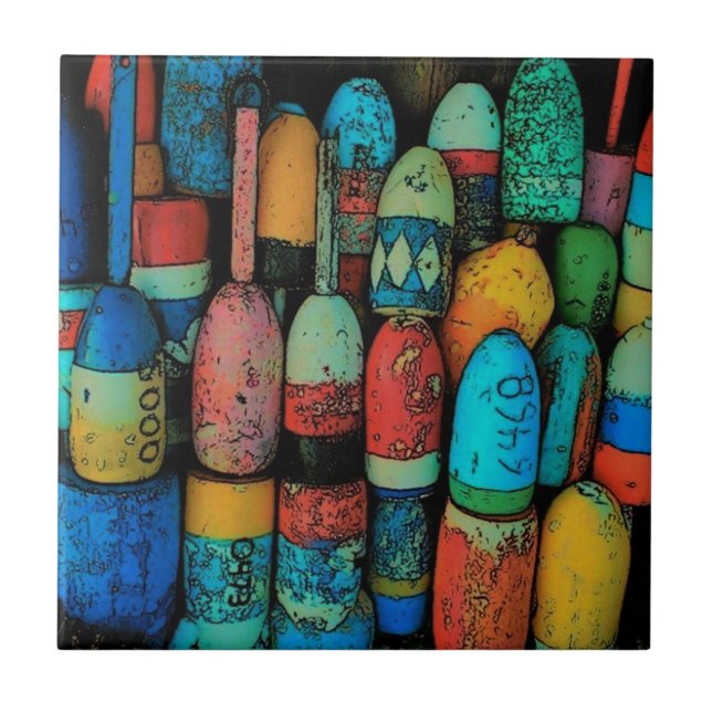 Hummerboj belägger med tegel kakelplatta (Framsidan)