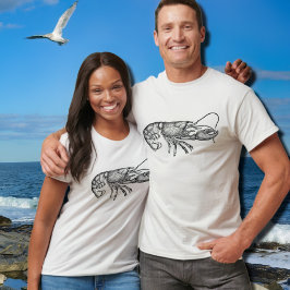 hummergrafik för vintage tee