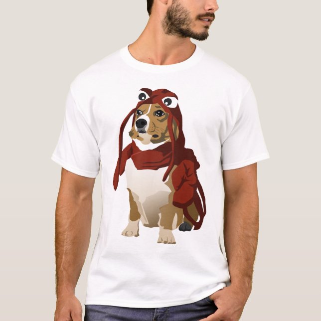 Hummerhund Dogfort Meme Tee Shirt (Framsida)