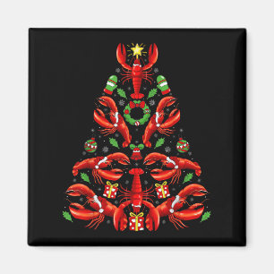 Hummerjuldekoration Santa Hatt Hummer Jul Magnet