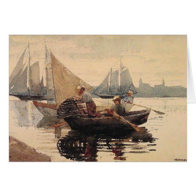 Hummerkrukan Hälsningskort (Framsidan Horizontal)