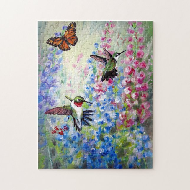 HUMMERS BUTTERFLY SOMMER GARDEN PUZZLE PUSSEL (Vertikal)