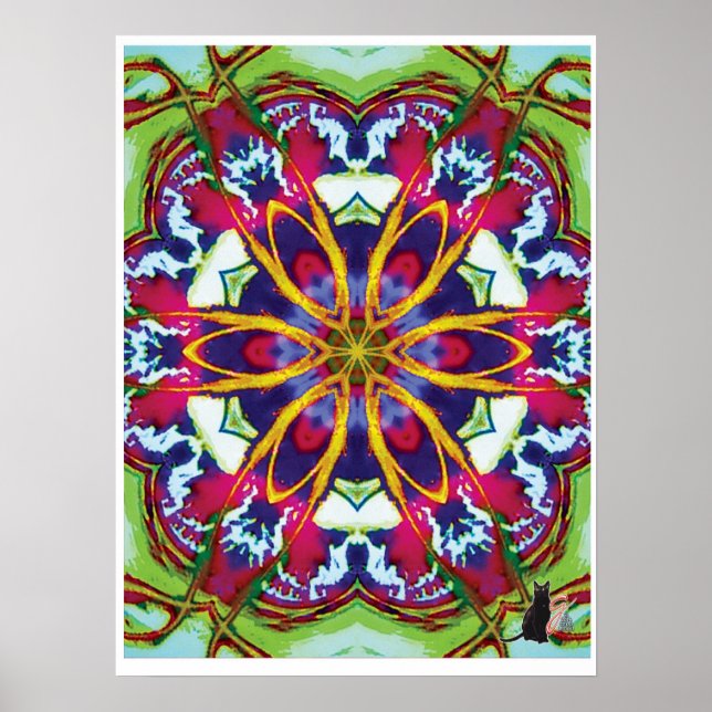 Hummers Kinetic Collage Kaleidoscope Poster (Framsidan)