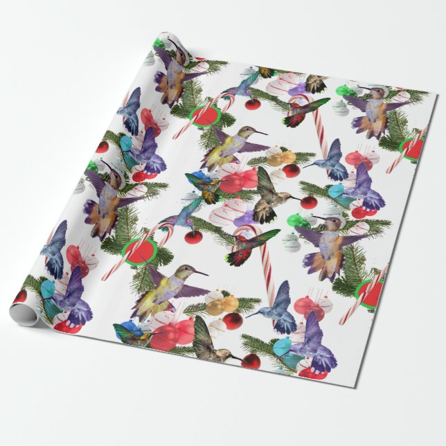 Hummers och candy cane presentpapper (Utrullad)