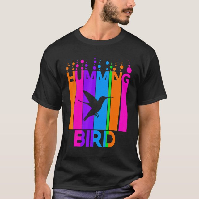 Humming av buckabb från fågel med Silhouette T Shirt (Framsida)